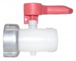 Ablasshahn Schütz 70 mm weiß Aluminium neuwertig